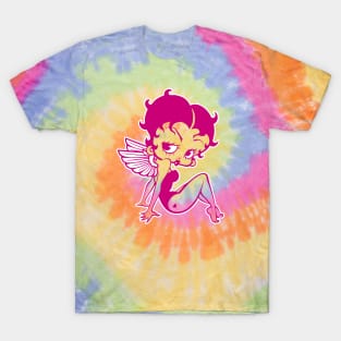 Betty Boop - cupid Valentine's day tie dye T-Shirt